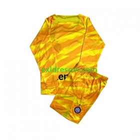 Inter Milan Golmanski Domaći Dječji Nogometni Dres 2023-2024 Dugim Rukavima